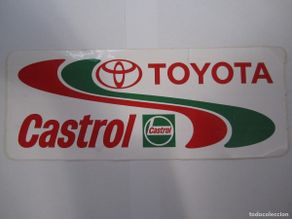 Coches y motocicletas: Pegatina toyota Castrol